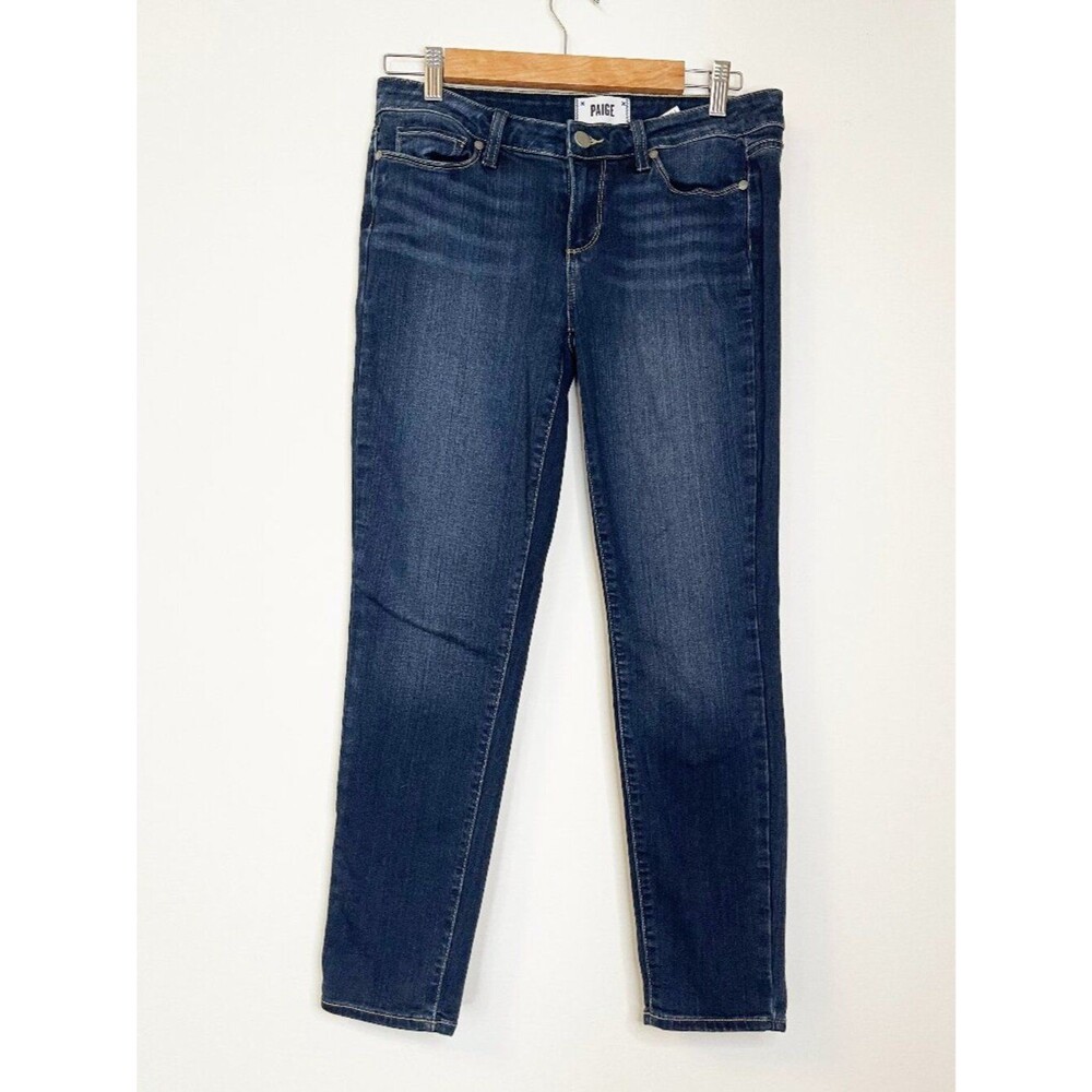 Paige Verdugo Ankle Skinny Jeans Size 29 Dark Wash Stretch Denim Premium